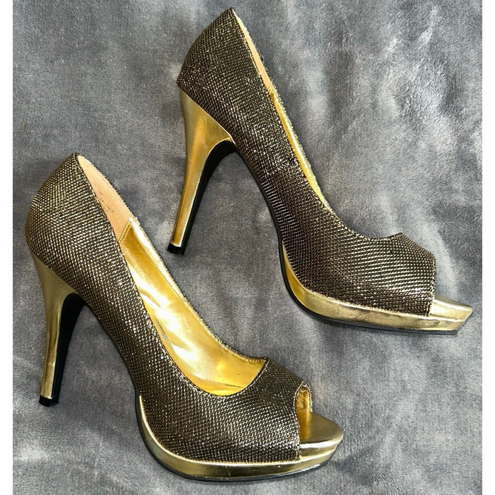 ✨ Rampage Peep Toe Stiletto Heels